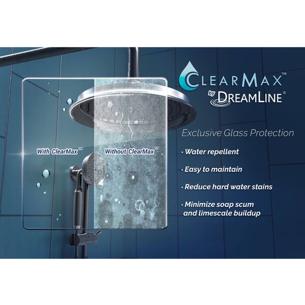 Shop Dreamline Unidoor Lux 53 In W X 72 In H Hinged Shower Door