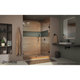 preview thumbnail 10 of 34, DreamLine Unidoor Lux 45 in. W x 72 in. H Fully Frameless Hinged Shower Door with Support Arm - 45" W