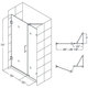 preview thumbnail 19 of 34, DreamLine Unidoor Lux 45 in. W x 72 in. H Fully Frameless Hinged Shower Door with Support Arm - 45" W