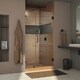 preview thumbnail 33 of 38, DreamLine Unidoor Lux 37 in. W x 72 in. H Fully Frameless Hinged Shower Door with Support Arm - 37" W 37" W x 72" H - Satin
