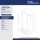 preview thumbnail 39 of 38, DreamLine Unidoor Lux 37 in. W x 72 in. H Fully Frameless Hinged Shower Door with Support Arm - 37" W