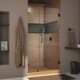 preview thumbnail 28 of 38, DreamLine Unidoor Lux 37 in. W x 72 in. H Fully Frameless Hinged Shower Door with Support Arm - 37" W 37" W x 72" H - Oil Rubbed Bronze Finish