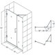 preview thumbnail 24 of 38, DreamLine Unidoor Lux 37 in. W x 72 in. H Fully Frameless Hinged Shower Door with Support Arm - 37" W