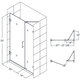 preview thumbnail 20 of 38, DreamLine Unidoor Lux 37 in. W x 72 in. H Fully Frameless Hinged Shower Door with Support Arm - 37" W