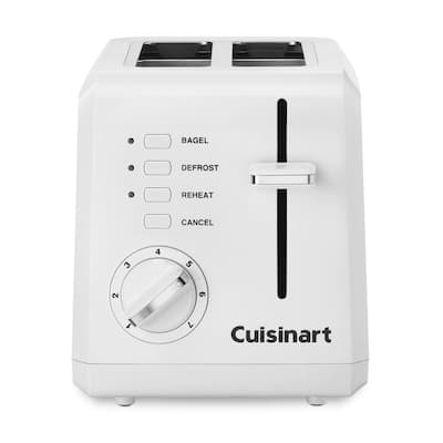 Cuisinart CPT-122 2-Slice Compact Plastic Toaster, White
