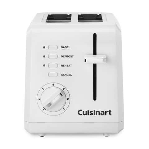 Cuisinart CPT-122 2-Slice Compact Plastic Toaster, White
