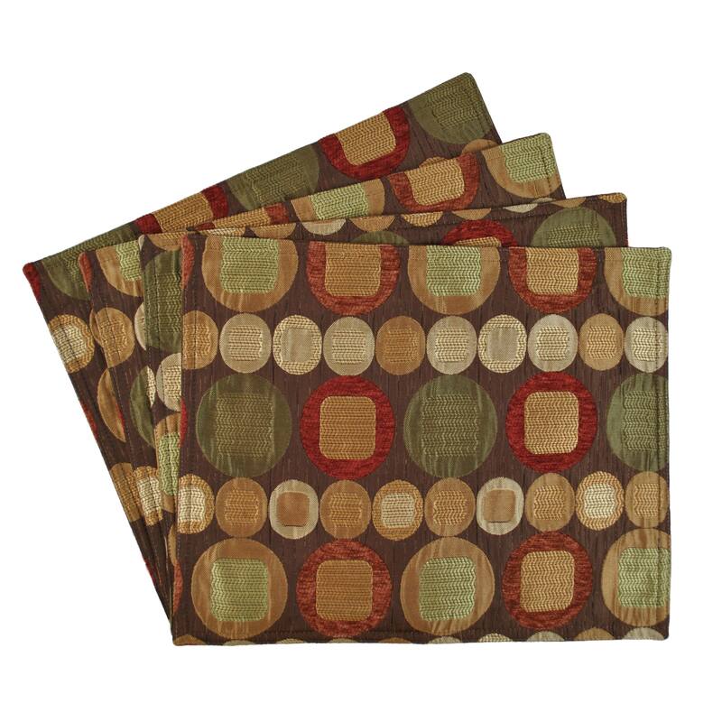 Sherry Kline Metro Spice Placemat (Set of 4) - METRO SPICE PLACEMAT (SET OF 4)