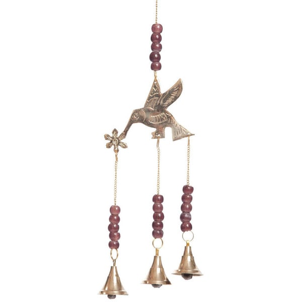 Hummingbird Wind Chime With Brass Bells Handmade In India Free Hummingbird Wind Chime With Brass Bells Handmade In India