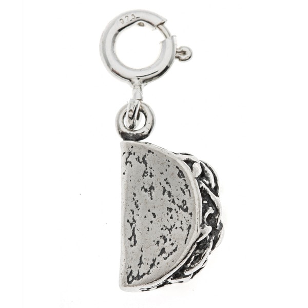 Sterling Silver Taco Charm - Free Shipping On Orders Over $45