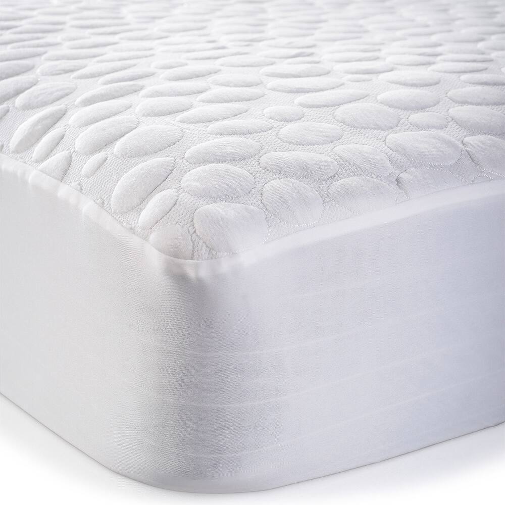 Christopher Knight Home Pebbletex Tencel Waterproof Mattress Protector - White