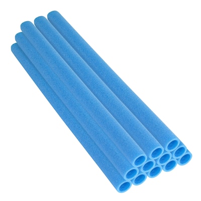 Machrus Upper Bounce 44 Inch Trampoline Safety Enclosure Foam Pole Sleeves - Fits 1.5 inch Diameter Pole - Set of 12 - Blue