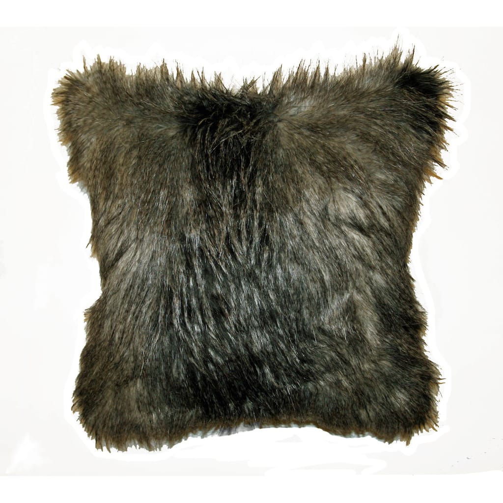 JAR Designs 'Silver Feather Fur' Throw Pillow