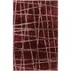 preview thumbnail 9 of 23, Hand-woven Alamo HIgh/Low Soft Shag Area Rug 8' x 11' - Burgundy - Rectangle