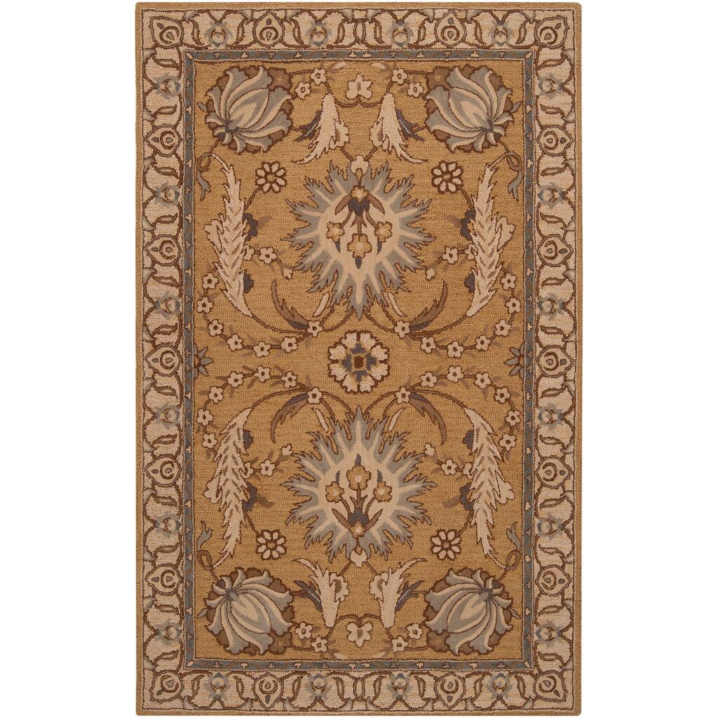 Floral Hand-tufted Post Wool Rug