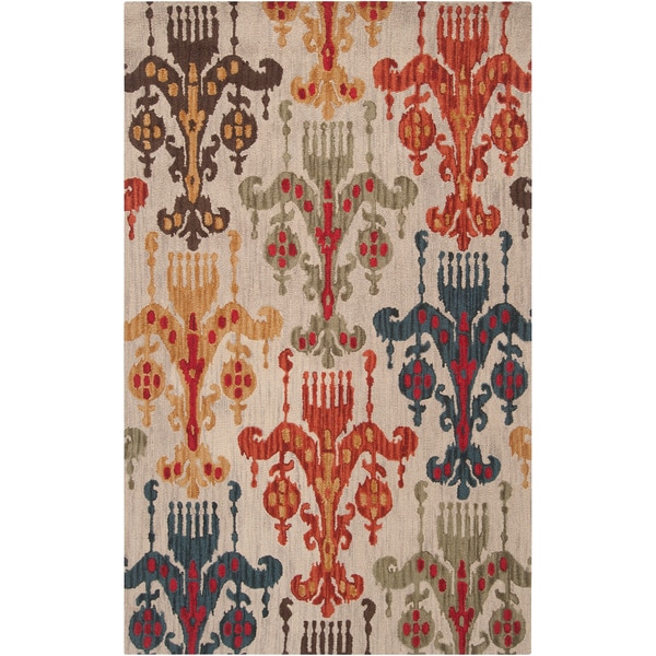 Hand-tufted Post Wool Area Rug