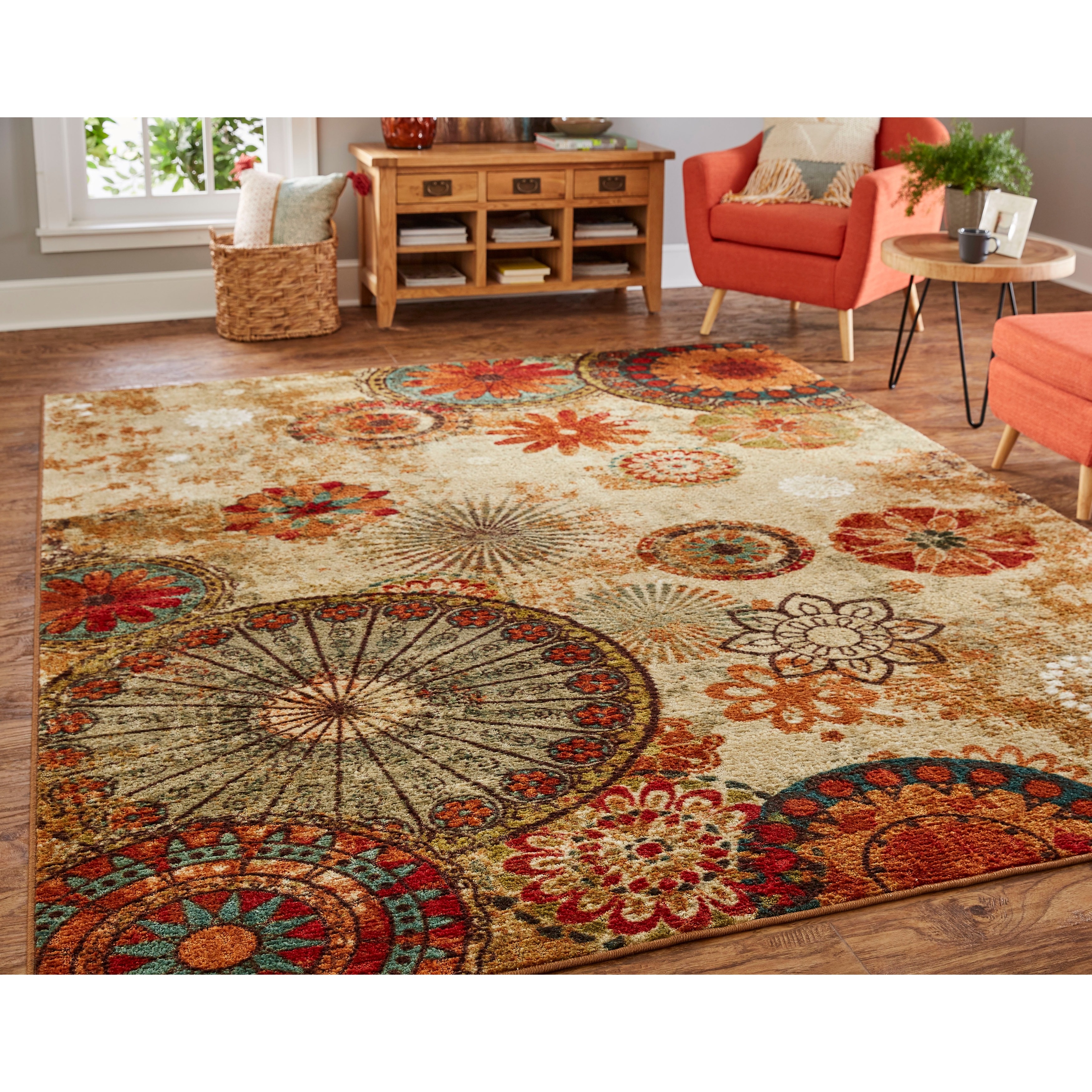 Shop Mohawk Home Strata Caravan Medallion Area Rug (7'6 x 10') Free