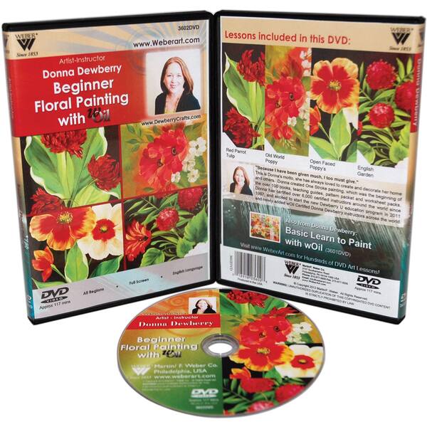Donna Dewberry DVD Floral Beginner Painting With Oil Overstock 7515077