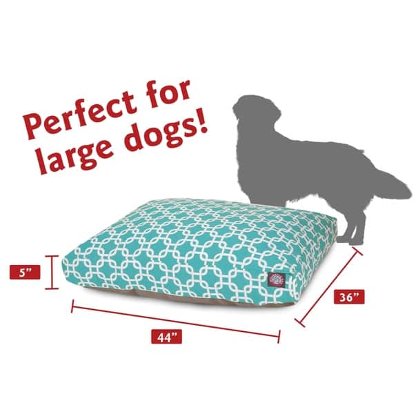 dimension image slide 9 of 20, Majestic Pet Links Rectangle Dog Bed