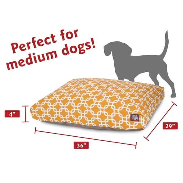 dimension image slide 21 of 20, Majestic Pet Links Rectangle Dog Bed
