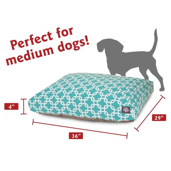 dimension image slide 4 of 20, Majestic Pet Links Rectangle Dog Bed