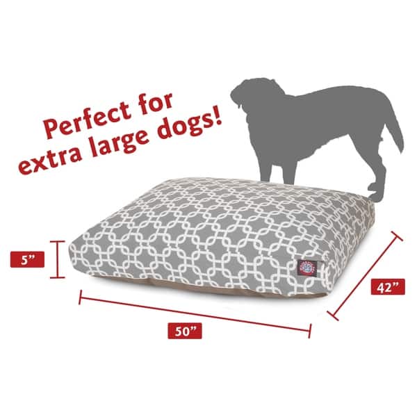 dimension image slide 13 of 20, Majestic Pet Links Rectangle Dog Bed