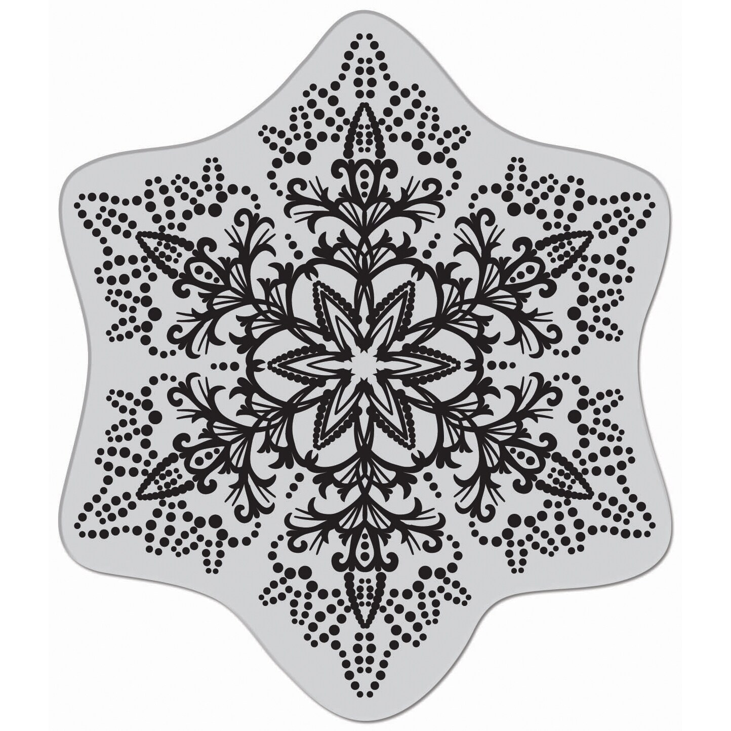 Hero Arts Cling Stamps dotted Snowflake