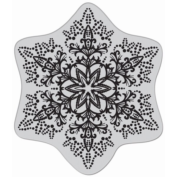 Hero Arts Cling Stamps-Dotted Snowflake - Free Shipping On Orders Over ...