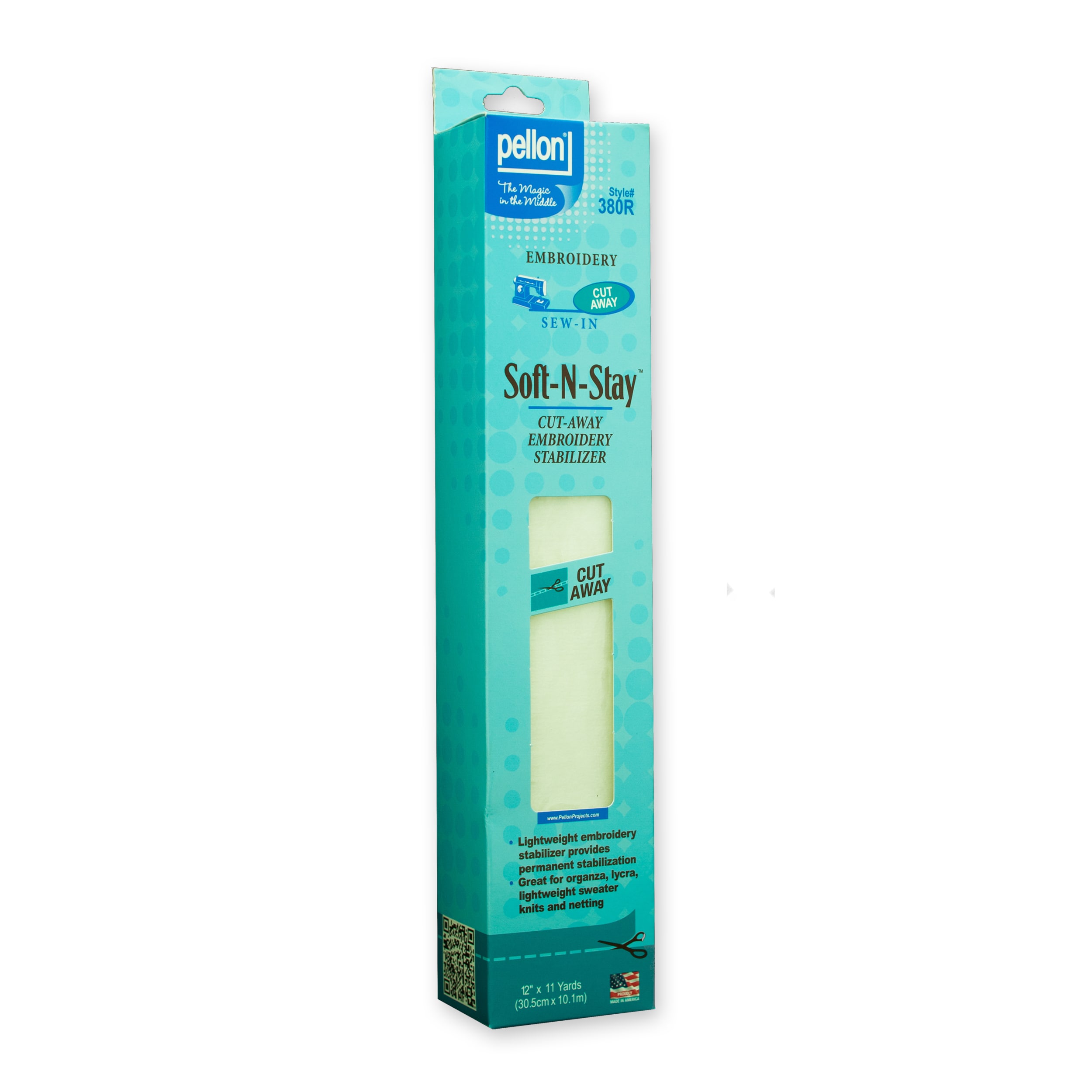 Pellon 380 Soft-N-Stay Sew-In Stabilizer 12 x 11 yd Package