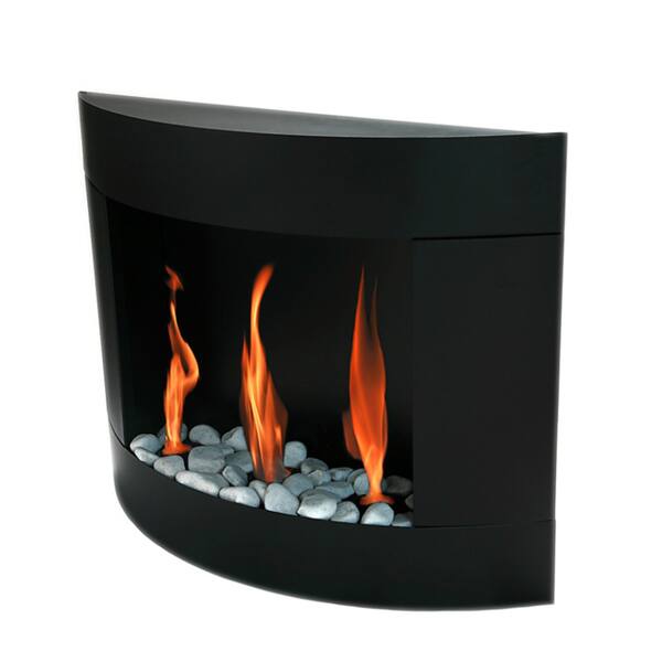 Shop Bio Blaze Diamond I Bio Ethanol Black Wall Mounted Fireplace