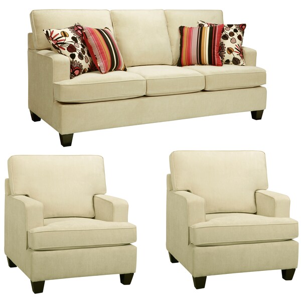Austin Cream Sofa and Two Chairs