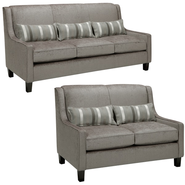 Ramone Silver Sofa and Loveseat