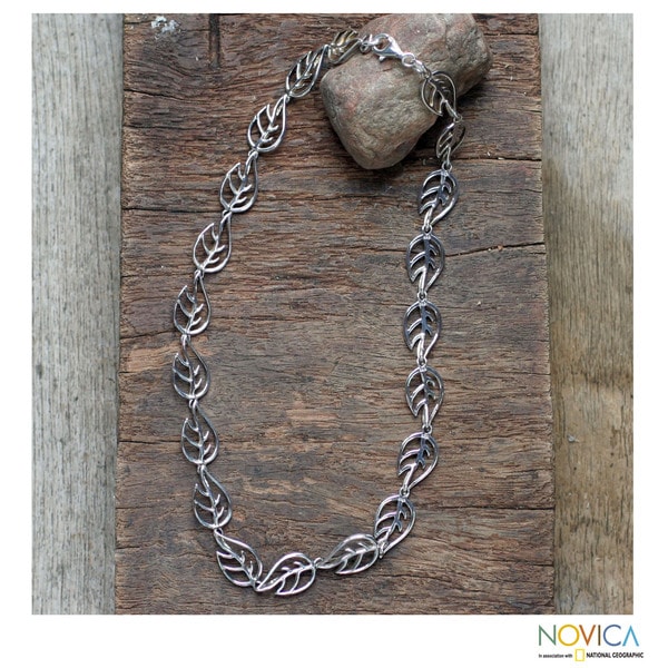 Handmade Sterling Silver 'Vitality' Necklace (Thailand)