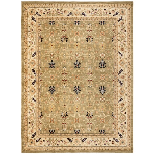 Farahan Green/ Cream Rug Safavieh 7x9   10x14 Rugs