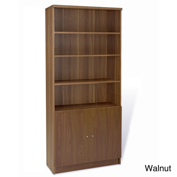 Jesper Office Commercial Cherry Grade Bookcase with Doors - Free 