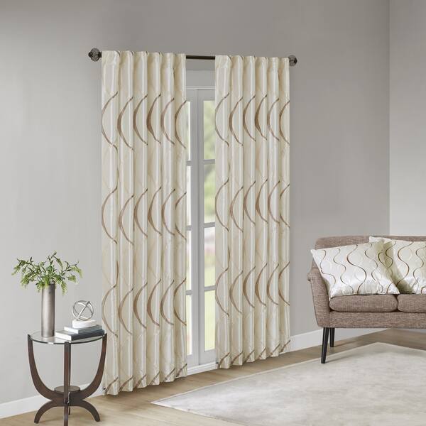 Shop Madison Park Marcel Embroiderd Window Curtain Panel On Sale