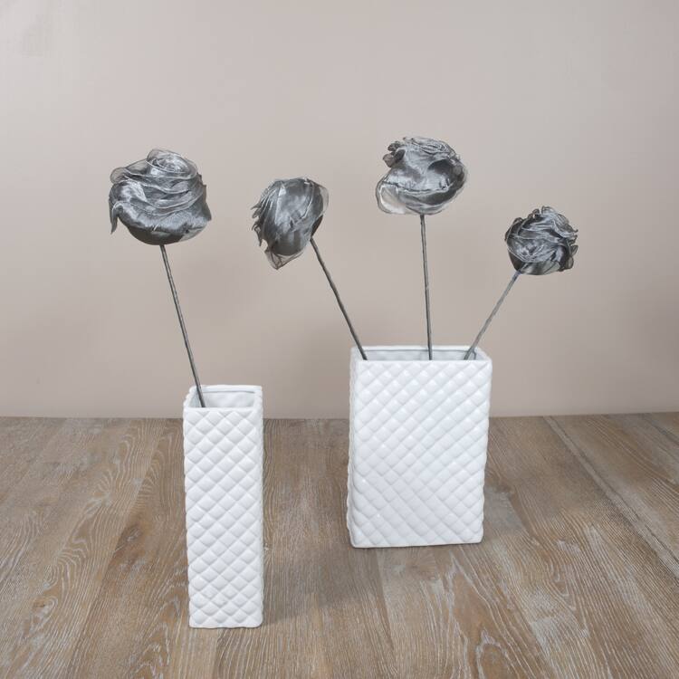 Saro Silver 24-inch Rose Sticks (Set of 4)