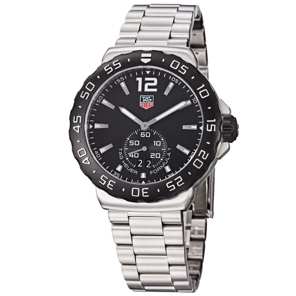 Tag Heuer Mens WAU1110.BA0858 Formula 1 Black Dial Stainless Steel