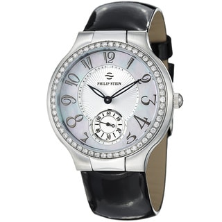 Philip Stein Women's 42D FMOP LB 'Novelties' Mother Of Pearl Dial Diamond Watch Philip Stein Women's Philip Stein Watches