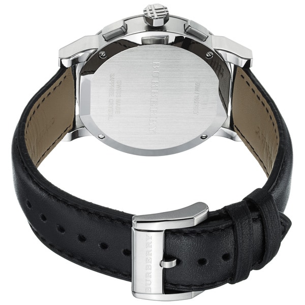 burberry chronograph check strap watch