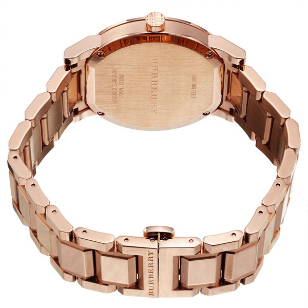 burberry mens rose gold watch