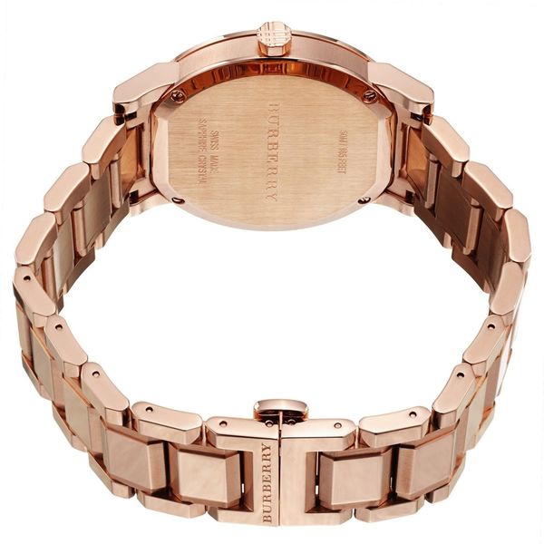 burberry mens watch rose gold