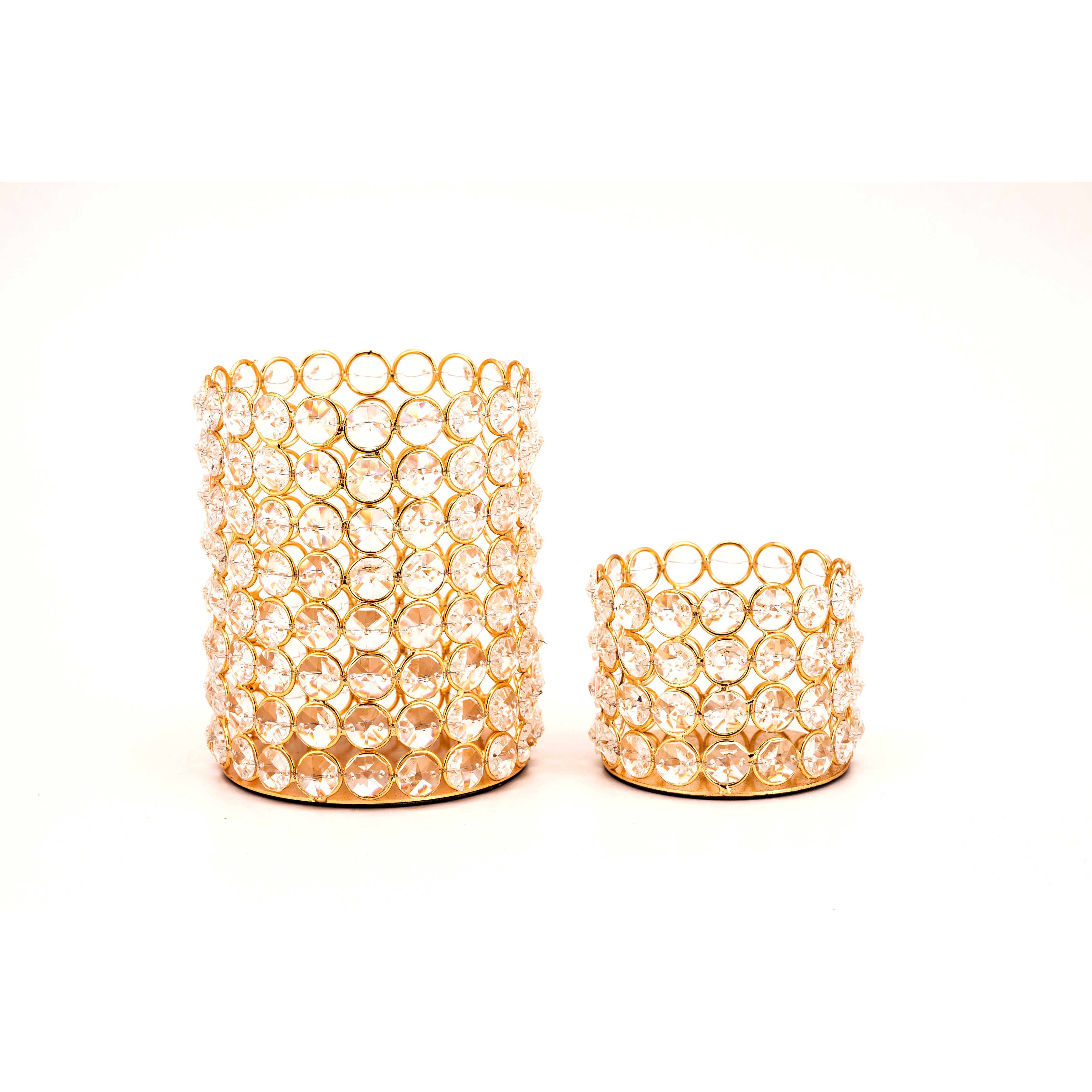 Crystal Beaded Tealights (set Of 2)