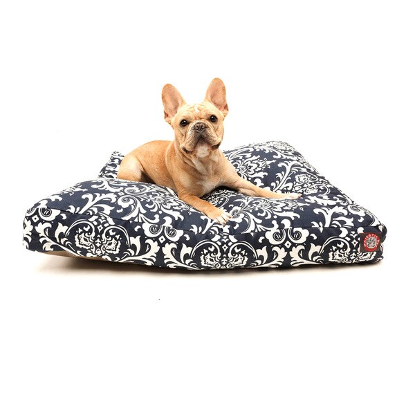 Shop Majestic Pet Navy Blue Rectangle Pet Bed On Sale Free Shipping Today