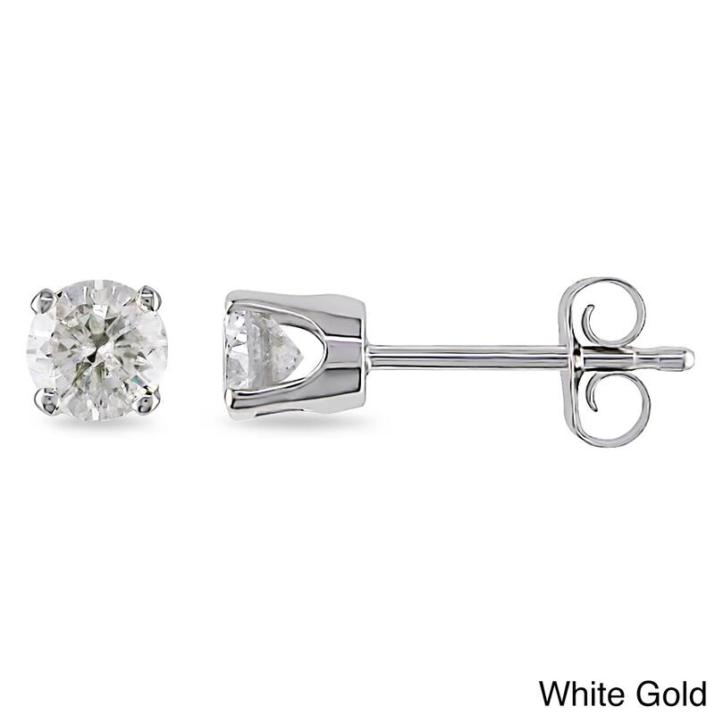 Miadora 14k Gold 1/2ct TDW Diamond Stud Earrings