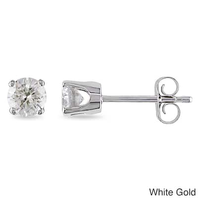 Miadora 14k Gold 1/2ct TDW Diamond Stud Earrings