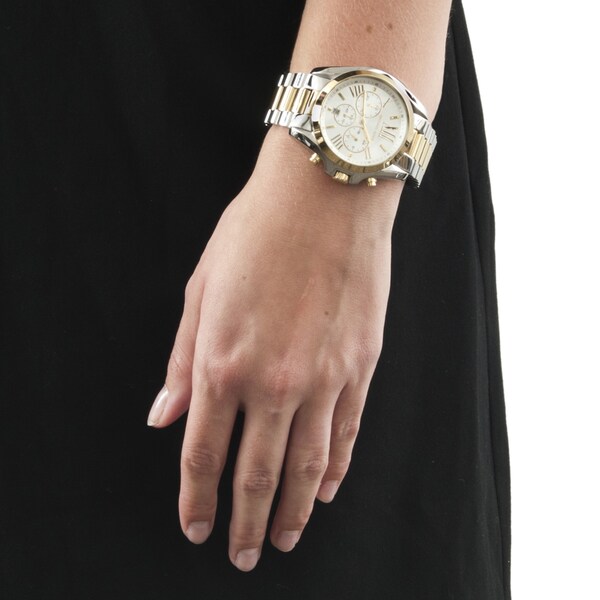 Michael Kors Women's MK5627 Two-tone Steel 'Bradshaw' Chronograph Watch