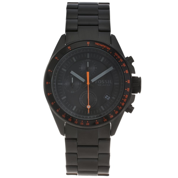 Fossil Men's Stainless Steel 'Decker' Chronograph Watch Fossil Men's Fossil Watches