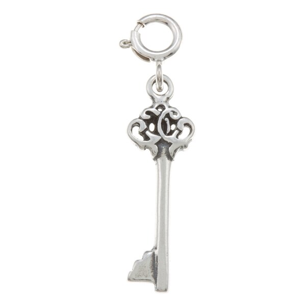 Sterling Silver Vintage Key Charm Free Shipping On Orders Over 45