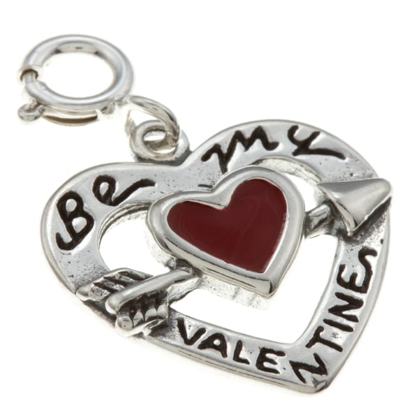 Sterling Silver Valentine Heart Charm