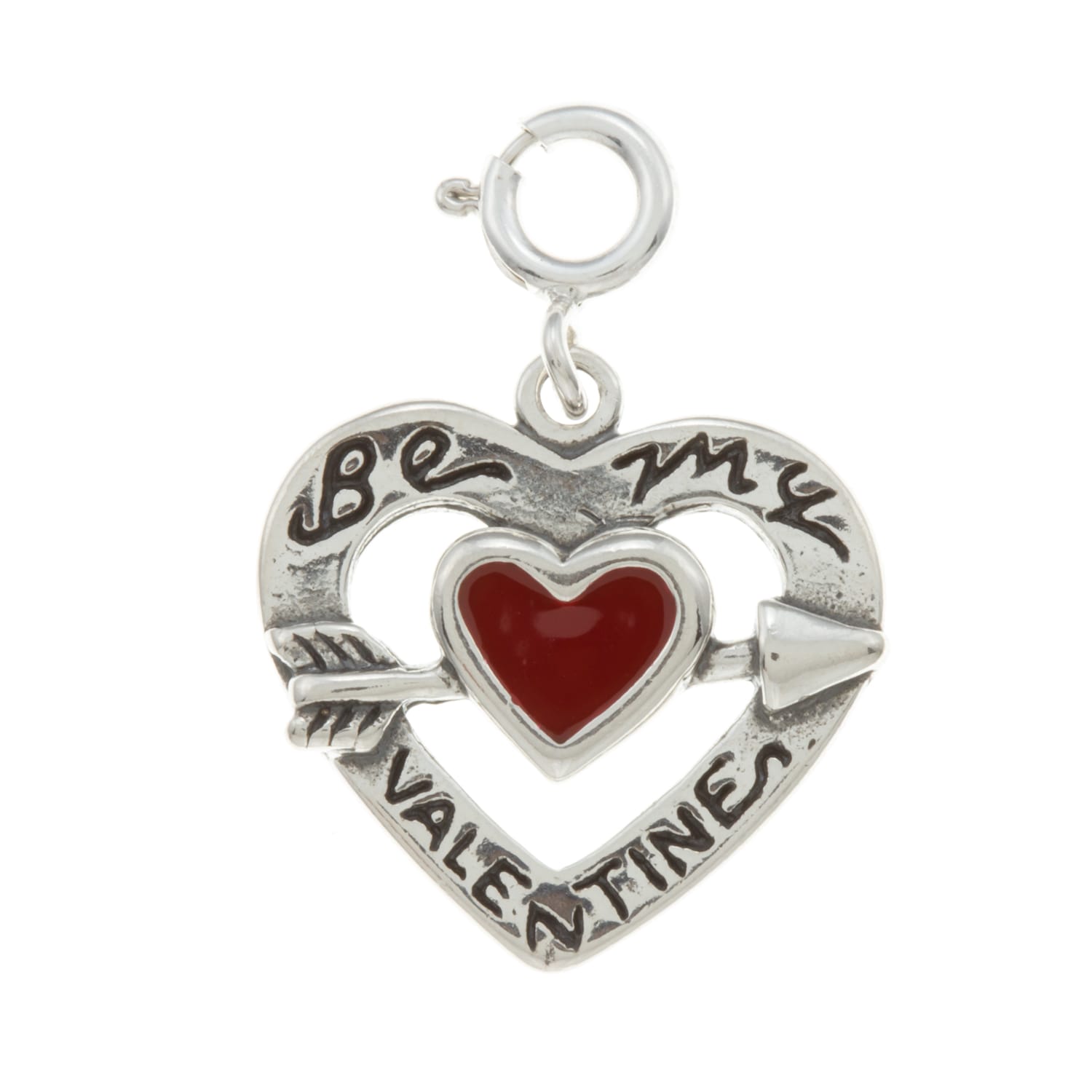Sterling Silver Valentine Heart Charm